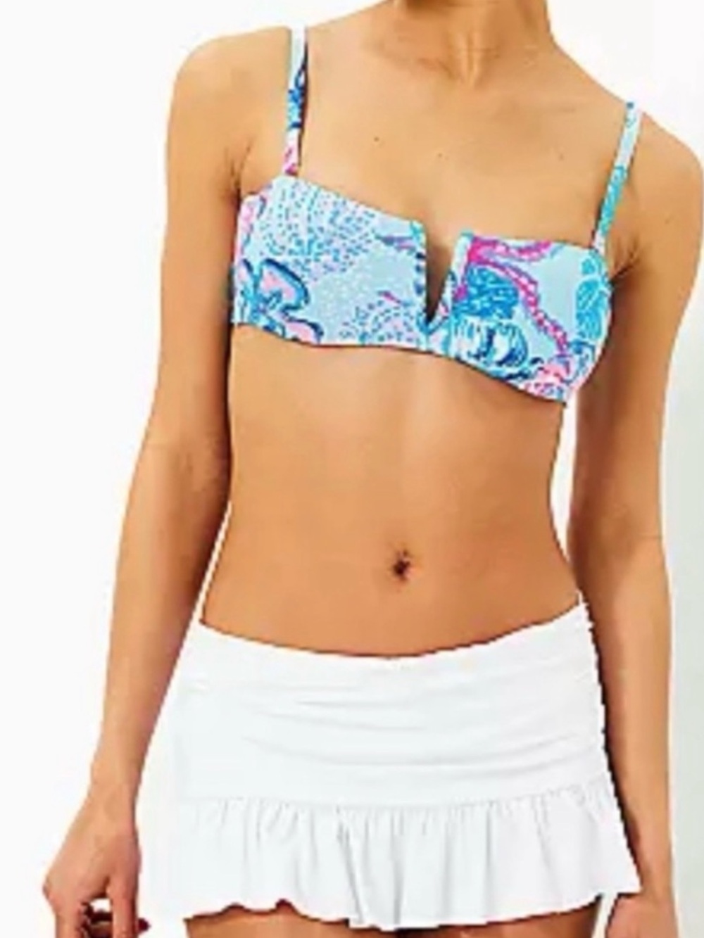 Lilly Pulitzer Isbeth Skirted Swim Bottom in White
